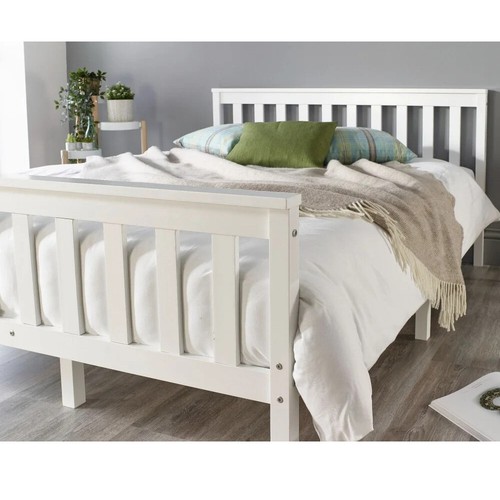 3ft 4ft wooden bed - 4ft, white