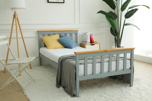 Grey solid wooden - wooden, frame