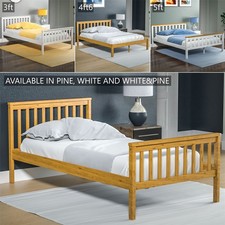 Wood Bed Single Double King