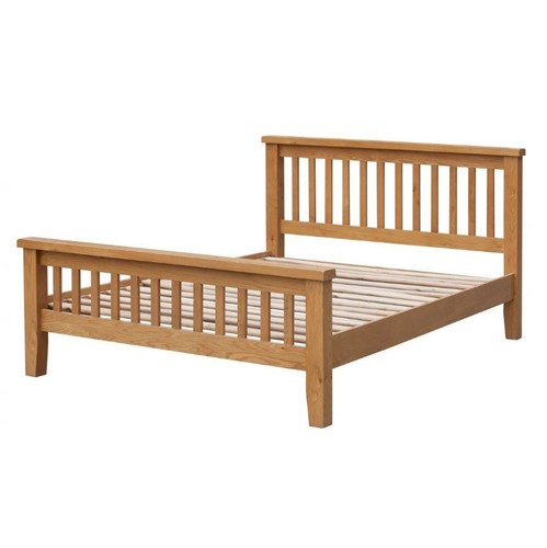 Solid oak bed - solid, acorn