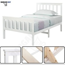 Solid 3Ft 4Ft Pine Wood Bed