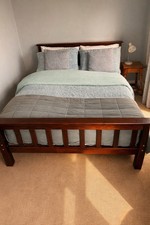 Solid Wood Double Bed Frame