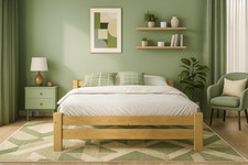 Nodax 100% Solid Wooden Bed