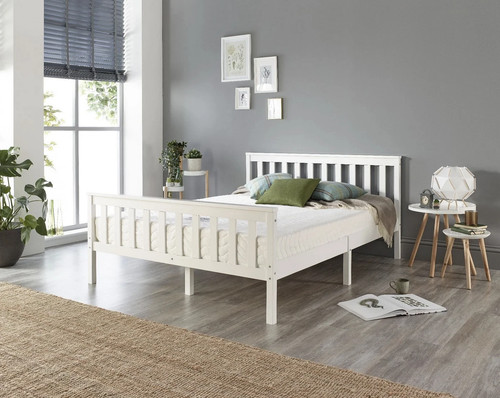 White solid wooden - solid, frame