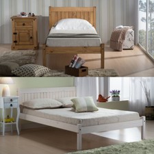 Low Foot End Bed, Rio Pine or