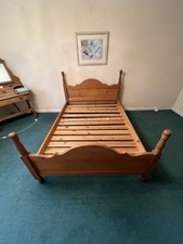 Pine Double Wooden Bed Frame