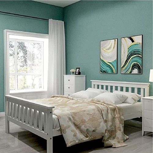 Solid 4ft wooden bed frame - solid,