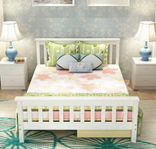 Small Double 4Ft Wooden Pine