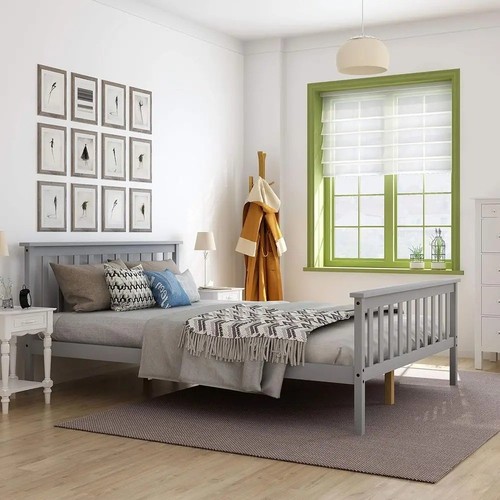 New pine wooden 4ft6 - new,