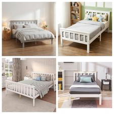 Solid Wooden Bed Frame 3ft